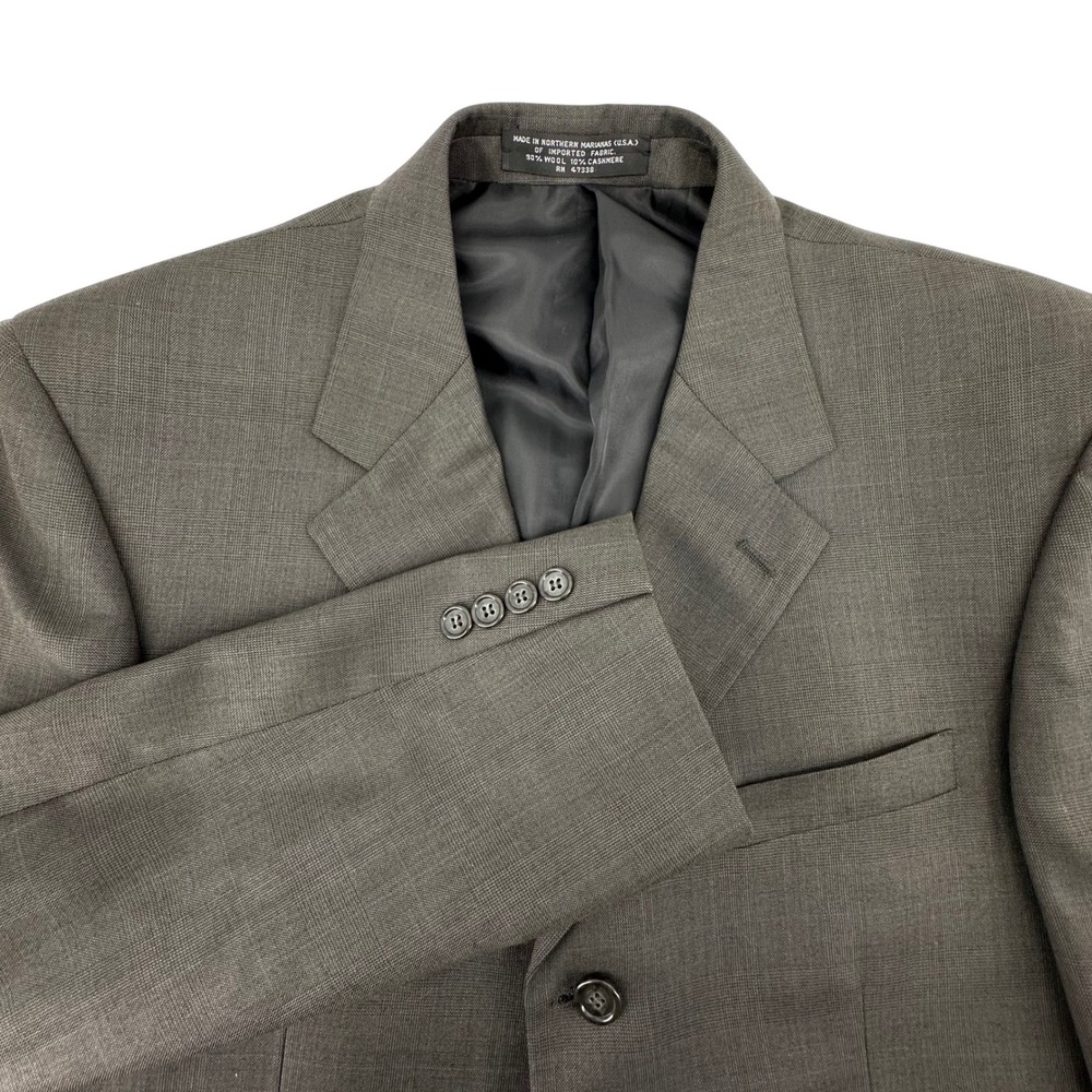 Jones New‎ York Wool Cashmere Blazer Mens 40S Gray 3-Button Sport Coat Luxury
